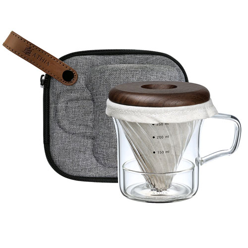 athia coffee dripper, athia glass pour over coffee maker set