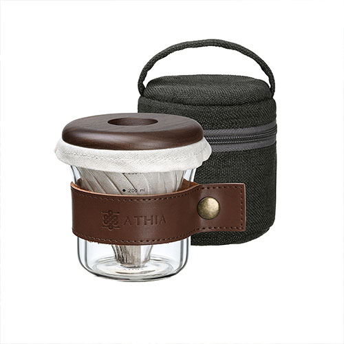 athia dripper set, athia glass pour over coffee dripper set