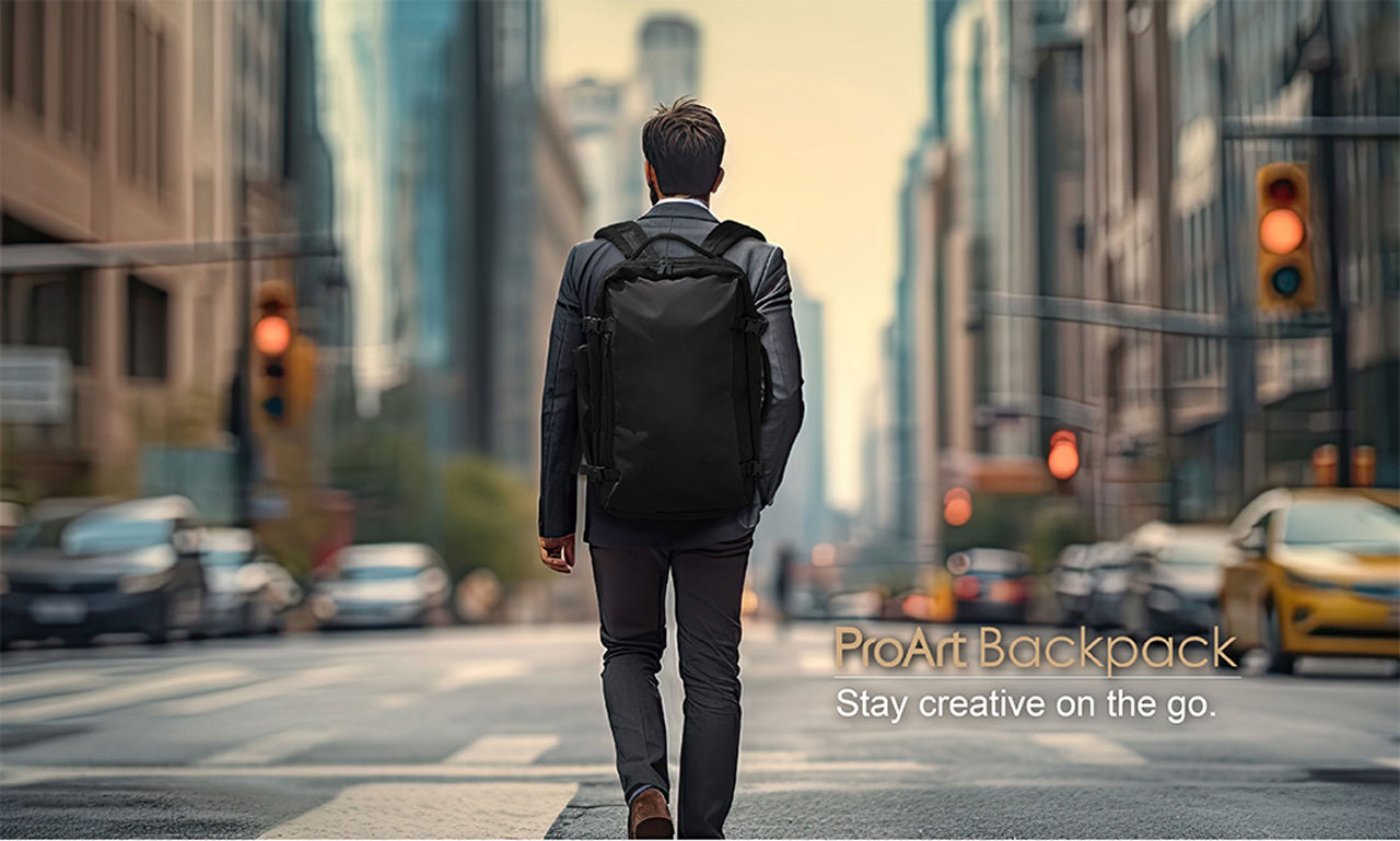  Asus ProArt backpack dtails
